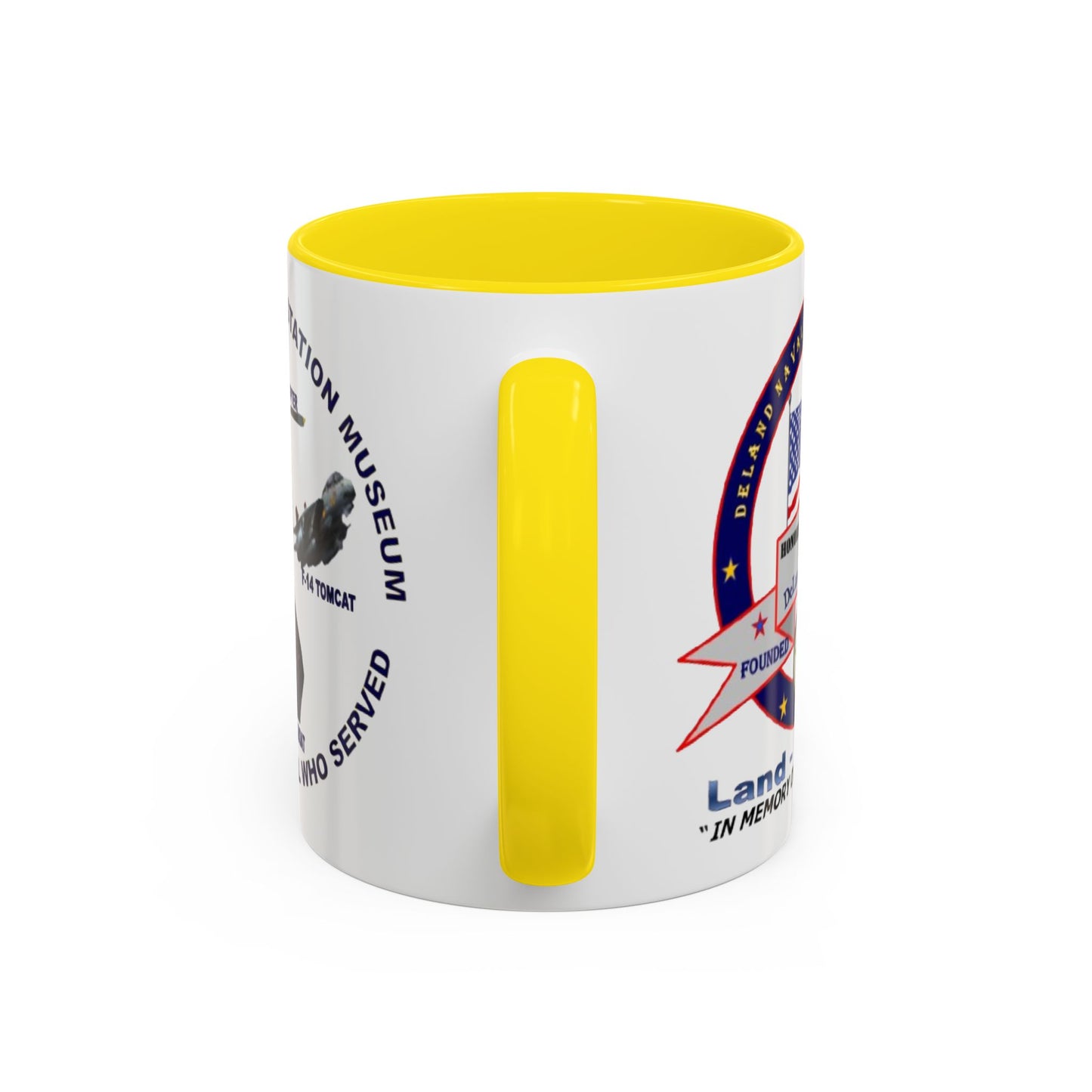 DNASM 2-sided, Founding & Student Art White Accent Mug by theGreenDragonTavern.shop