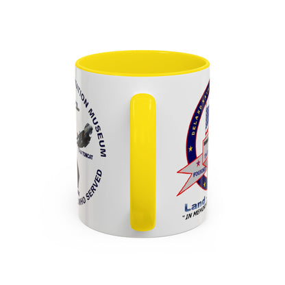 DNASM 2-sided, Founding & Student Art White Accent Mug by theGreenDragonTavern.shop