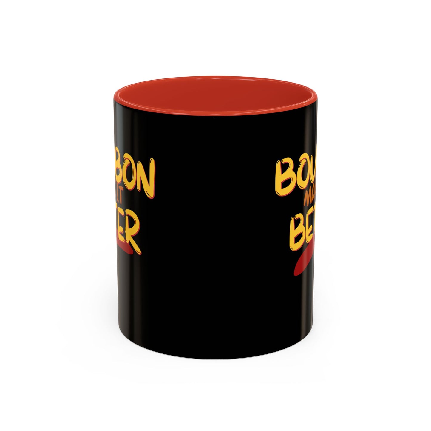 Bourbon makes it better Accent Mug by theGreenDragonTavern.shop