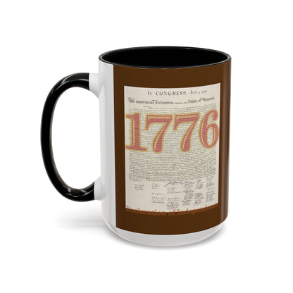 Declaration of Independence Brown Accent Mug by theGreenDragonTavern.shop