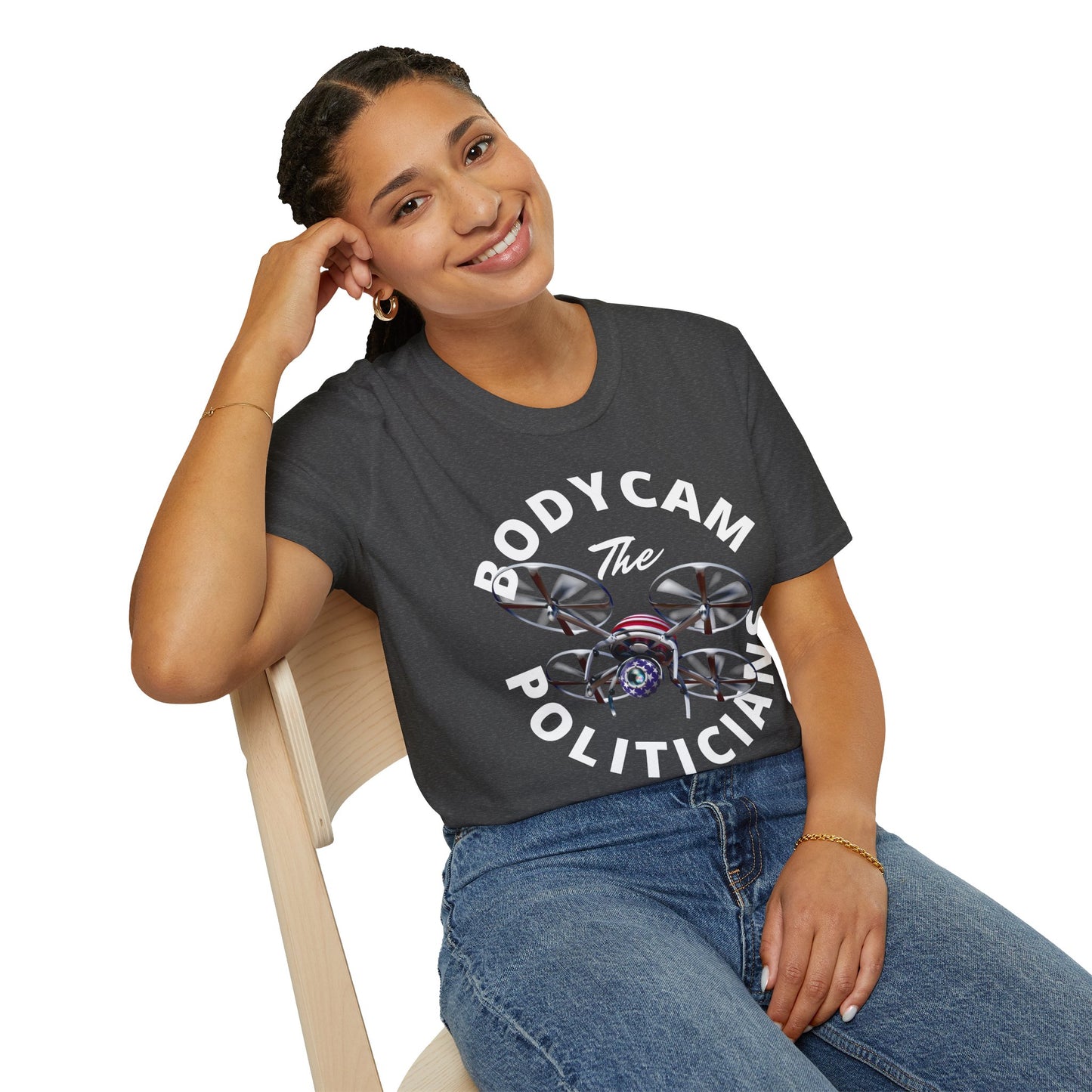 Bodycam the Politicians Drone Unisex T-Shirt by theGreenDragonTavern.shop