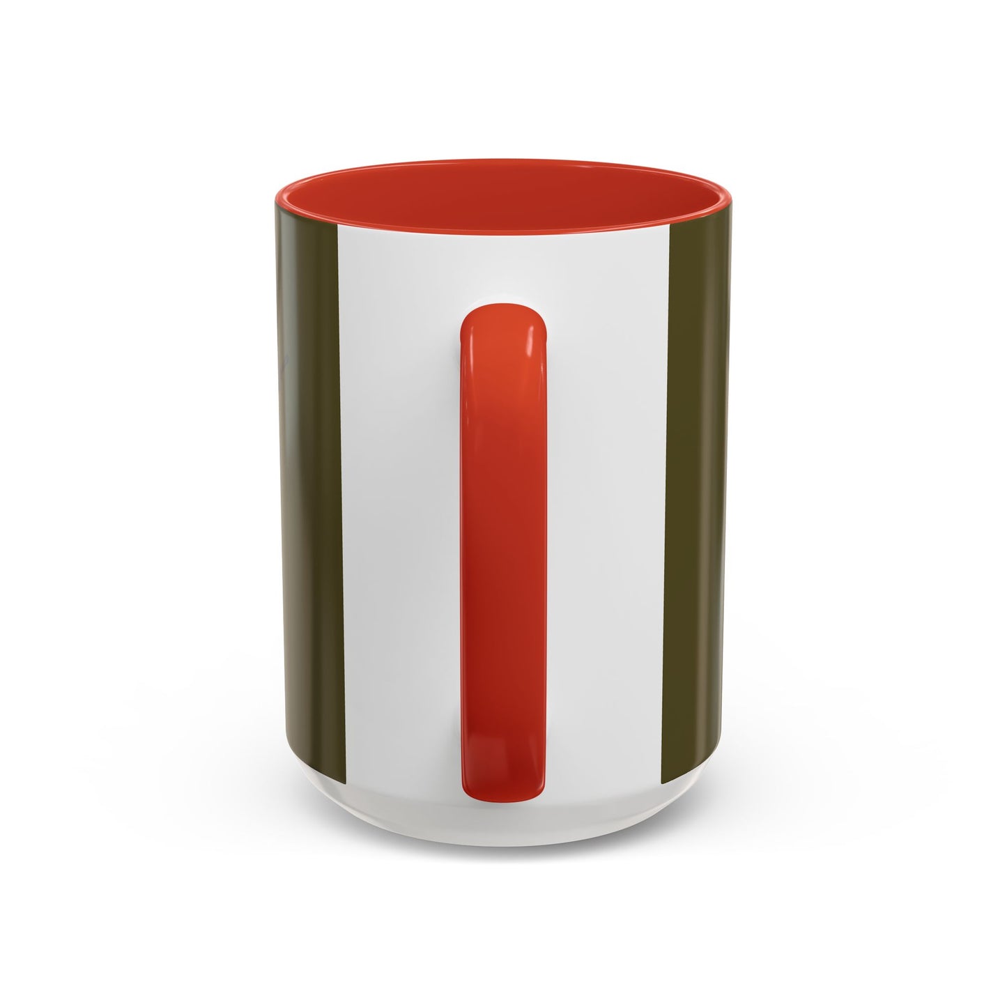 Hula Girl Packin' Heat Dark Green Accent Mug by theGreenDragonTavern.shop