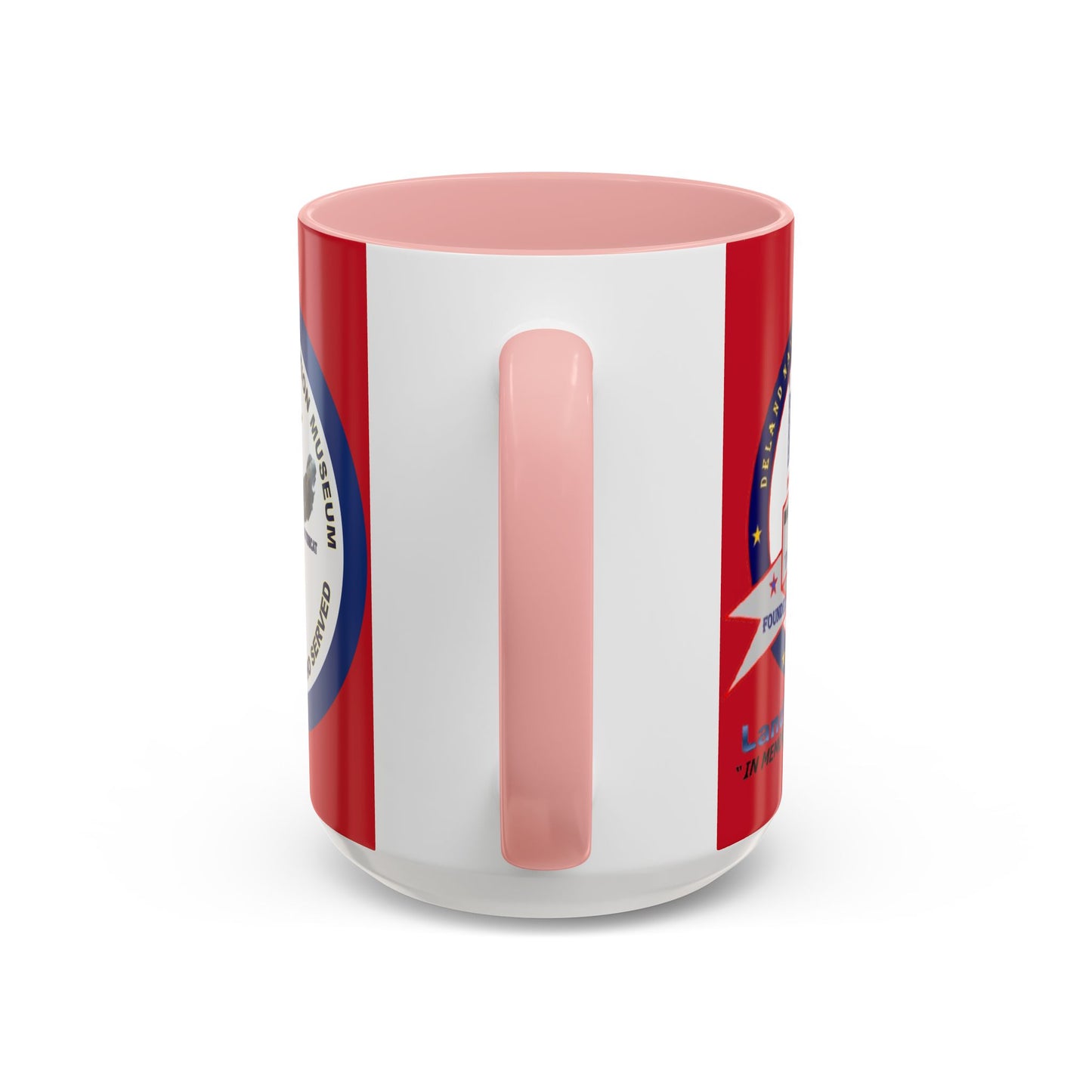 DNASM 2-sided, Founding & Student Art w/Navy Ring Red Accent Mug by theGreenDragonTavern.shop