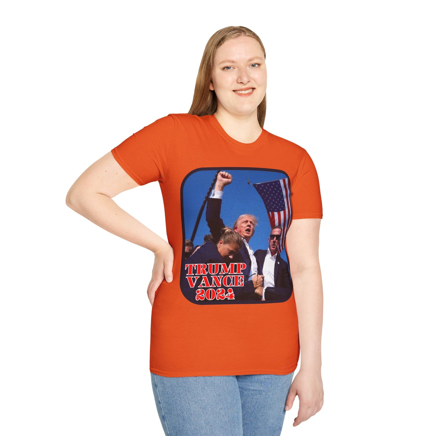 Trump and Vance 2024 Light colors Unisex T-Shirt by theGreenDragonTavern.shop