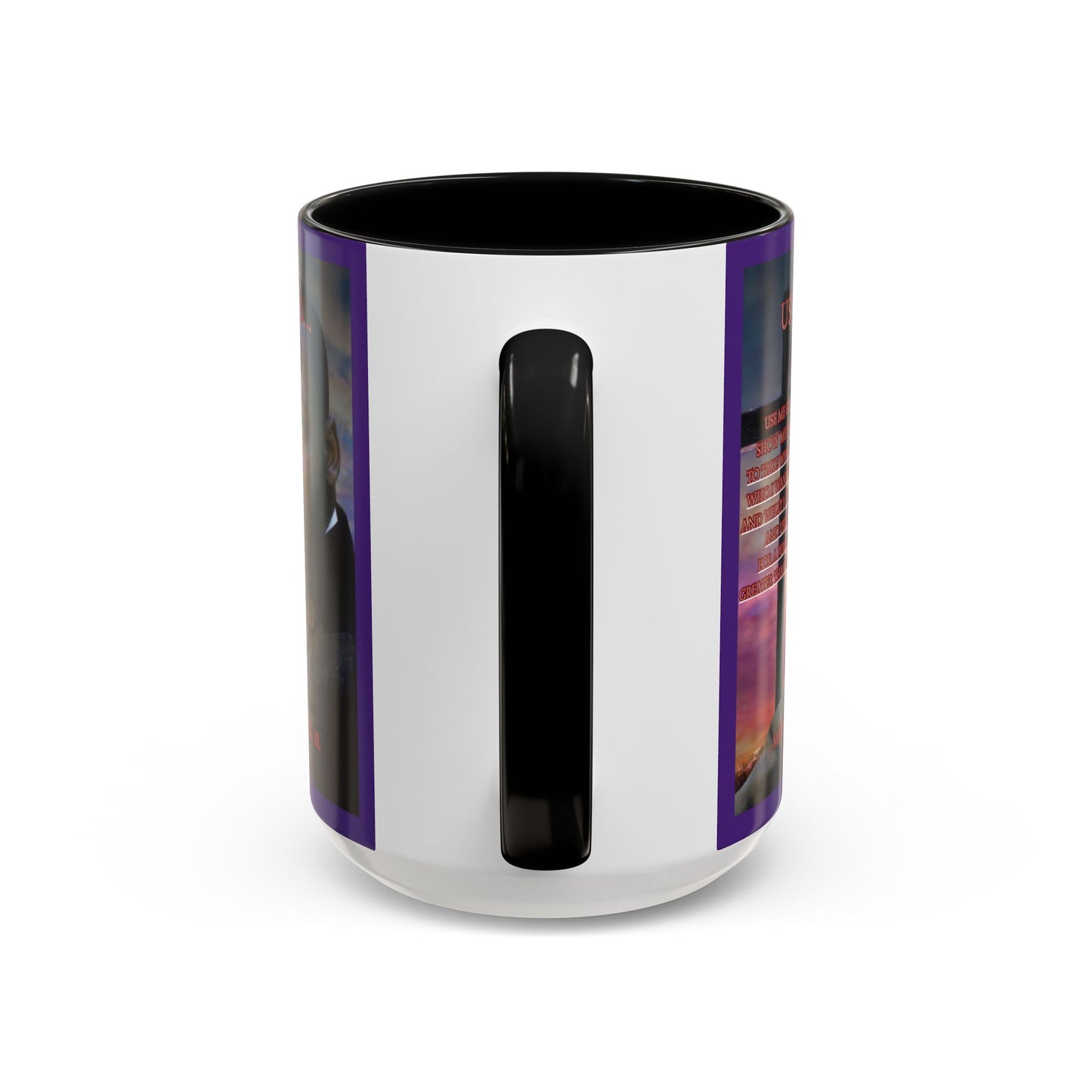 Use Me God, MLK Jr Purple Accent Mug by theGreenDragonTavern.shop