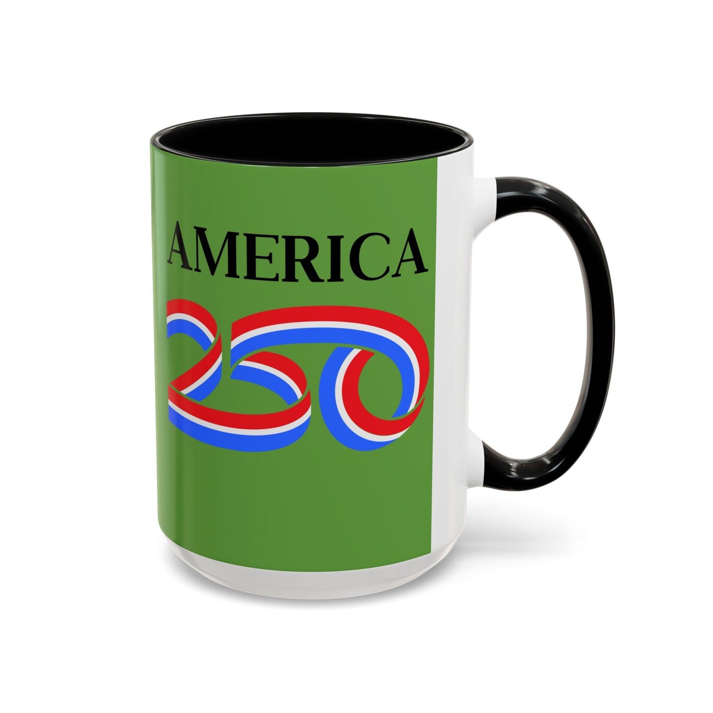 America 250 Green Accent Mug by theGreenDragonTavern.shop