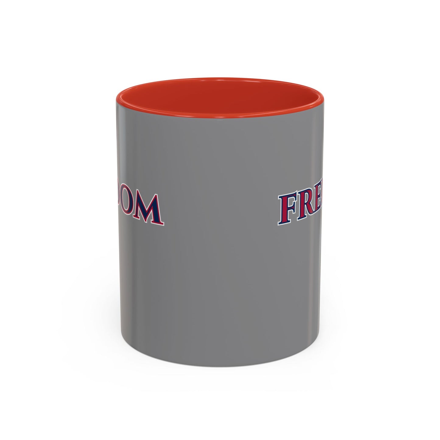 Freedom, Grey Accent Mug by theGreenDragonTavern.shop