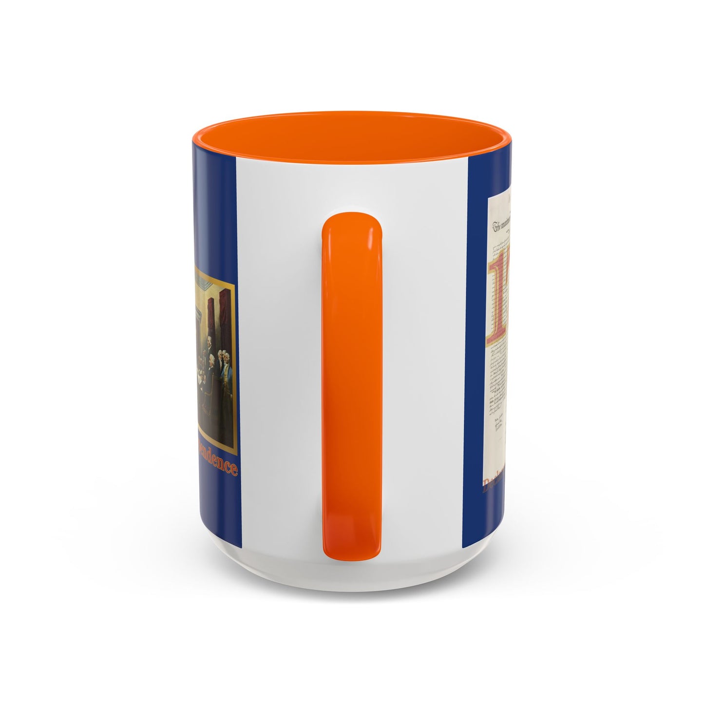 Declaration of Independence Dark Blue Accent Mug by theGreenDragonTavern.shop