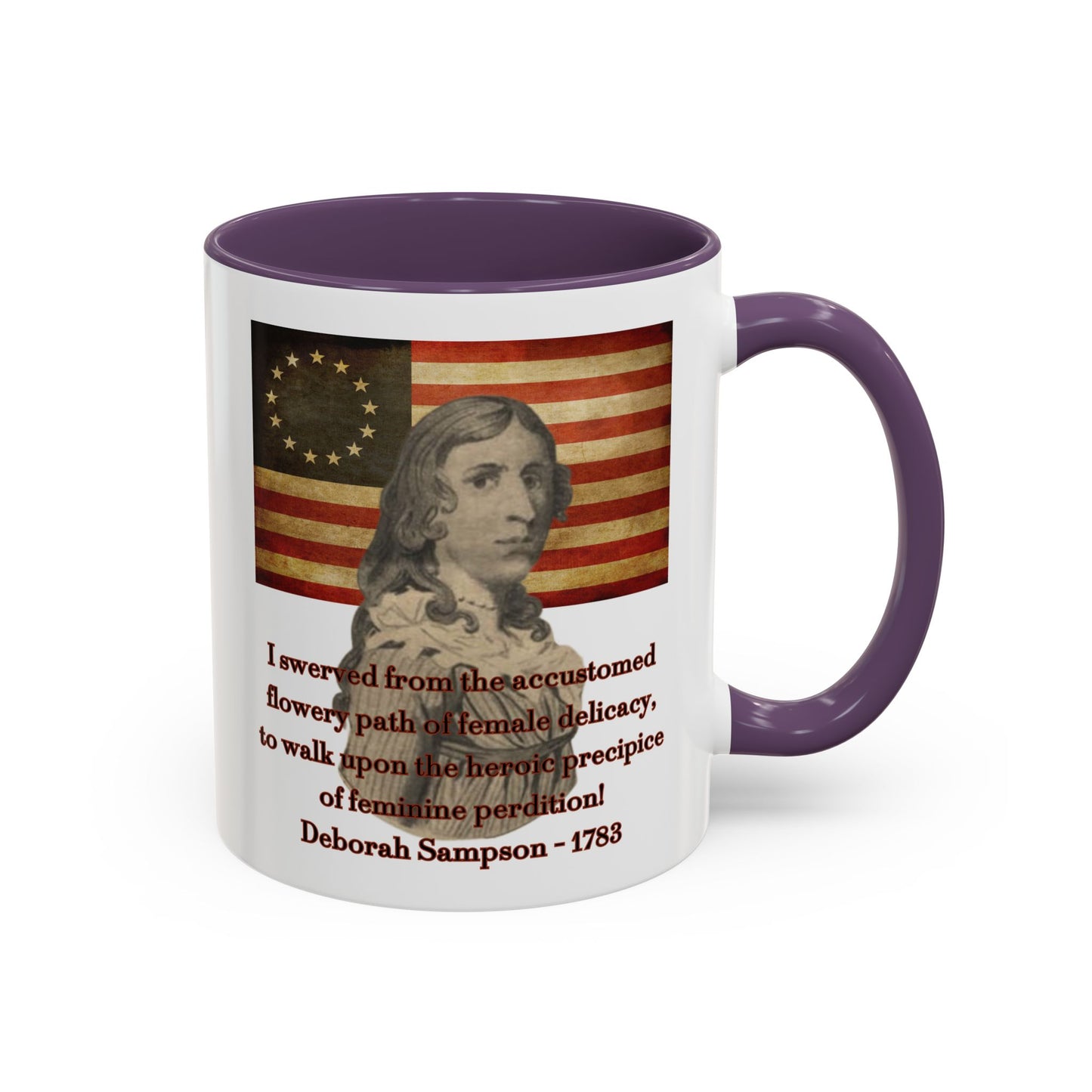 Deborah Sampson, America's Mulan White Accent Mug by theGreenDragonTavern.shop