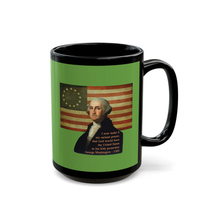 Washington's Earnest Prayer Green Mug by theGreenDragonTavern.shop