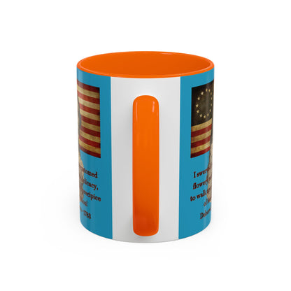Deborah Sampson, America's Mulan Turquoise Accent Mug by theGreenDragonTavern.shop