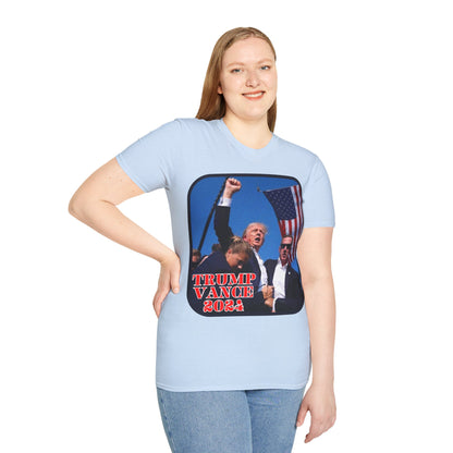 Trump and Vance 2024 Light colors Unisex T-Shirt by theGreenDragonTavern.shop