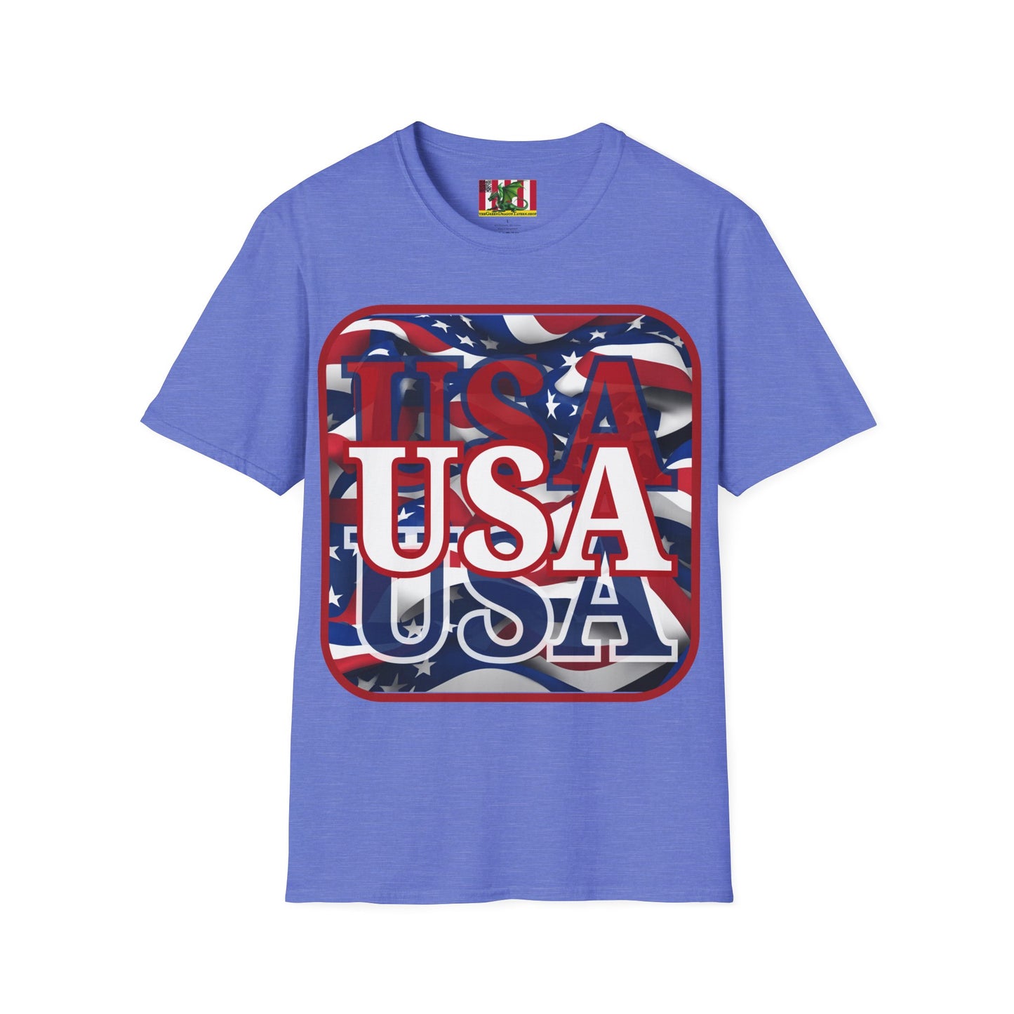 Red WHITE and Blue USA Patriot Light colors Unisex T-Shirt by theGreenDragonTavern.shop