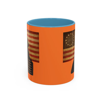 Washington's Earnest Prayer Orange Accent Mug by theGreenDragonTavern.shop