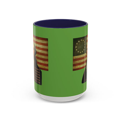 Washington's Earnest Prayer Green Accent Mug by theGreenDragonTavern.shop