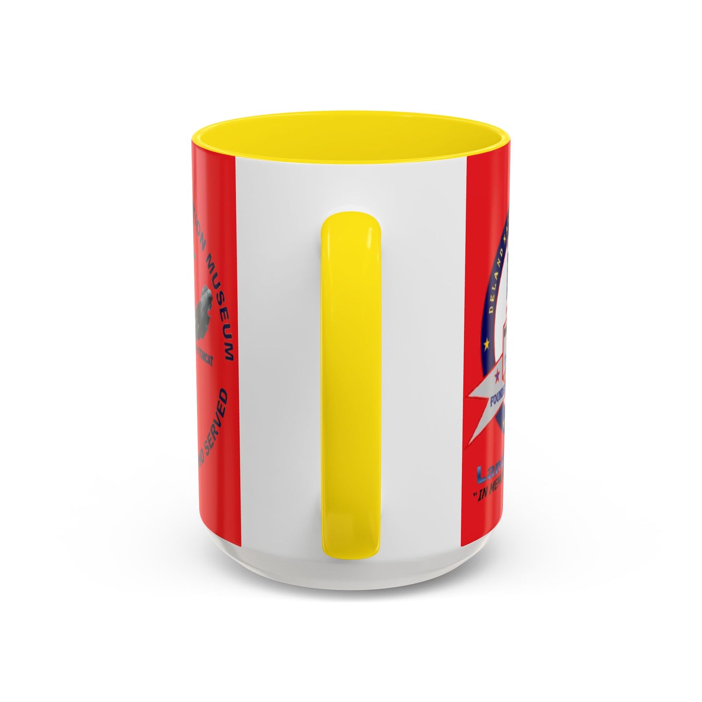 DNASM 2-sided, Founding & Student Art Red Accent Mug by theGreenDragonTavern.shop