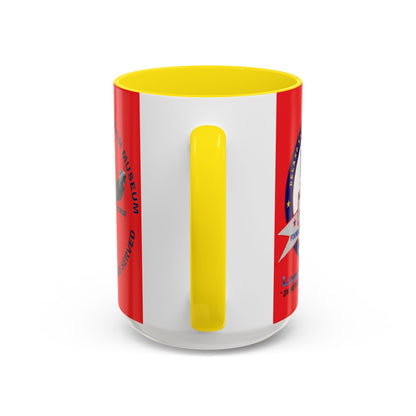 DNASM 2-sided, Founding & Student Art Red Accent Mug by theGreenDragonTavern.shop