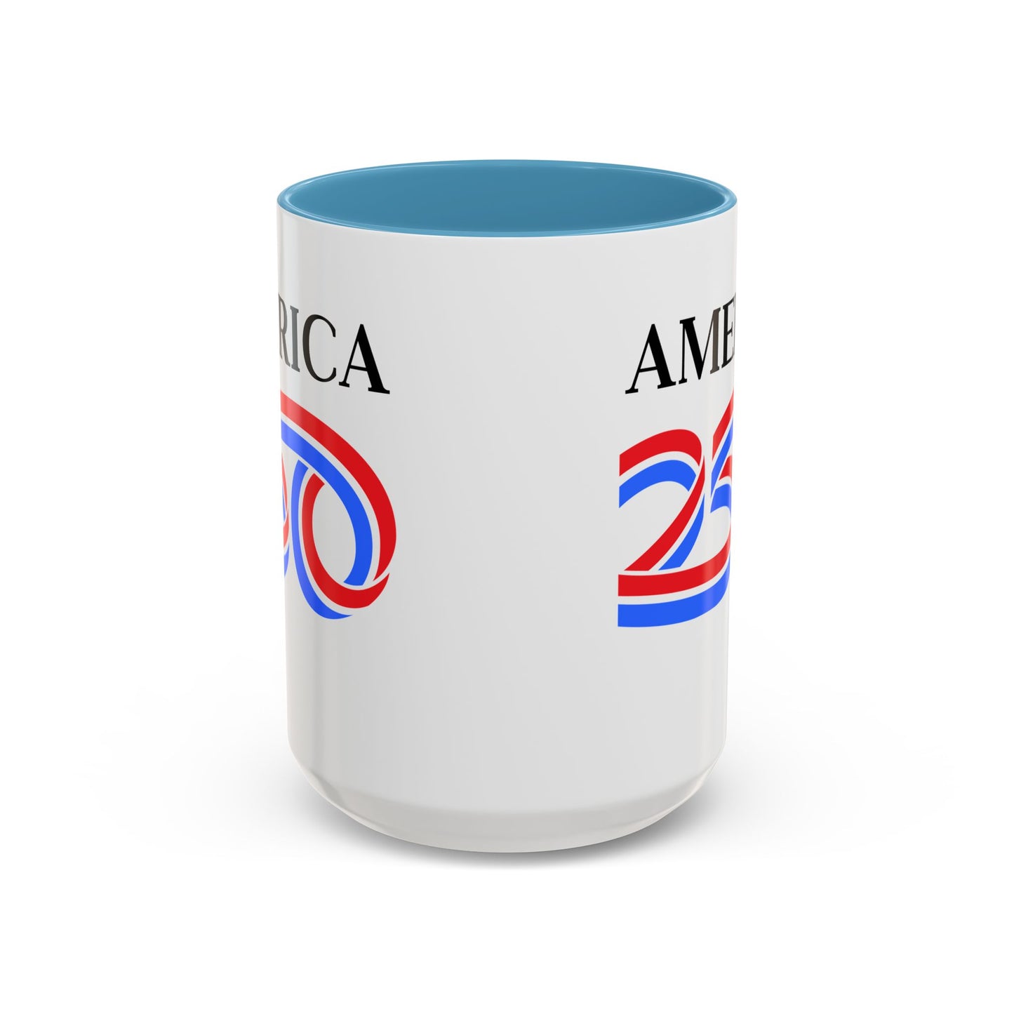 America 250 White Accent Mug by theGreenDragonTavern.shop