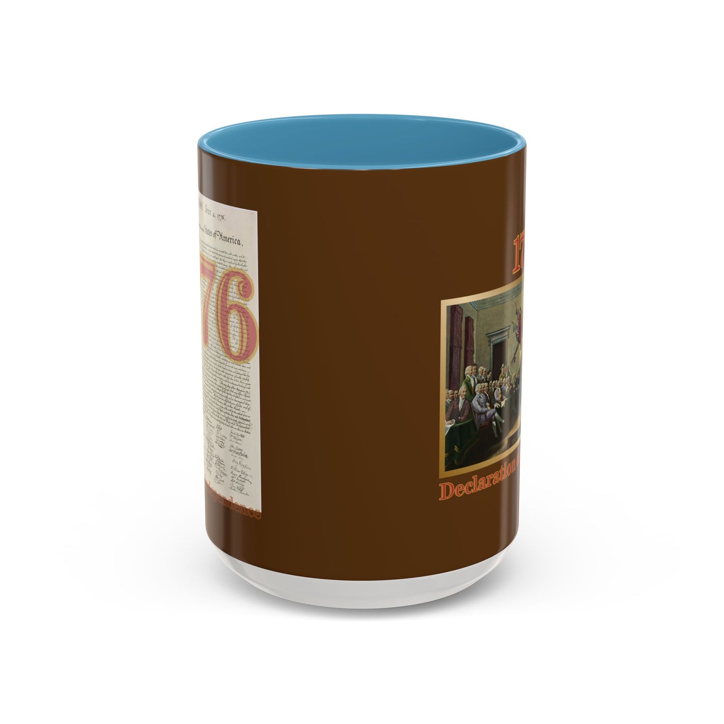 Declaration of Independence Brown Accent Mug by theGreenDragonTavern.shop