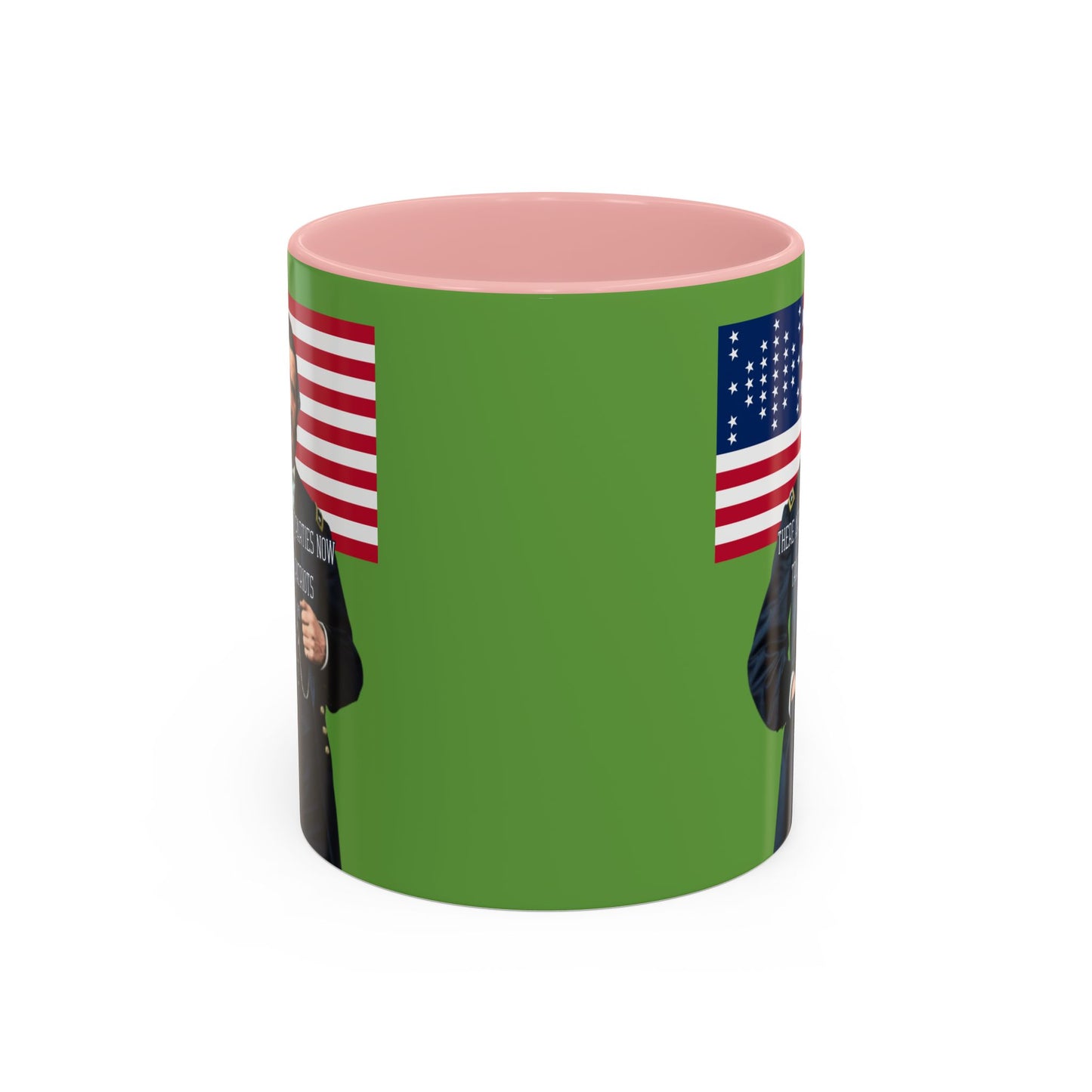 "Traitors and Patriots" Ulysses Grant Green Accent Mug by theGreenDragonTavern.shop