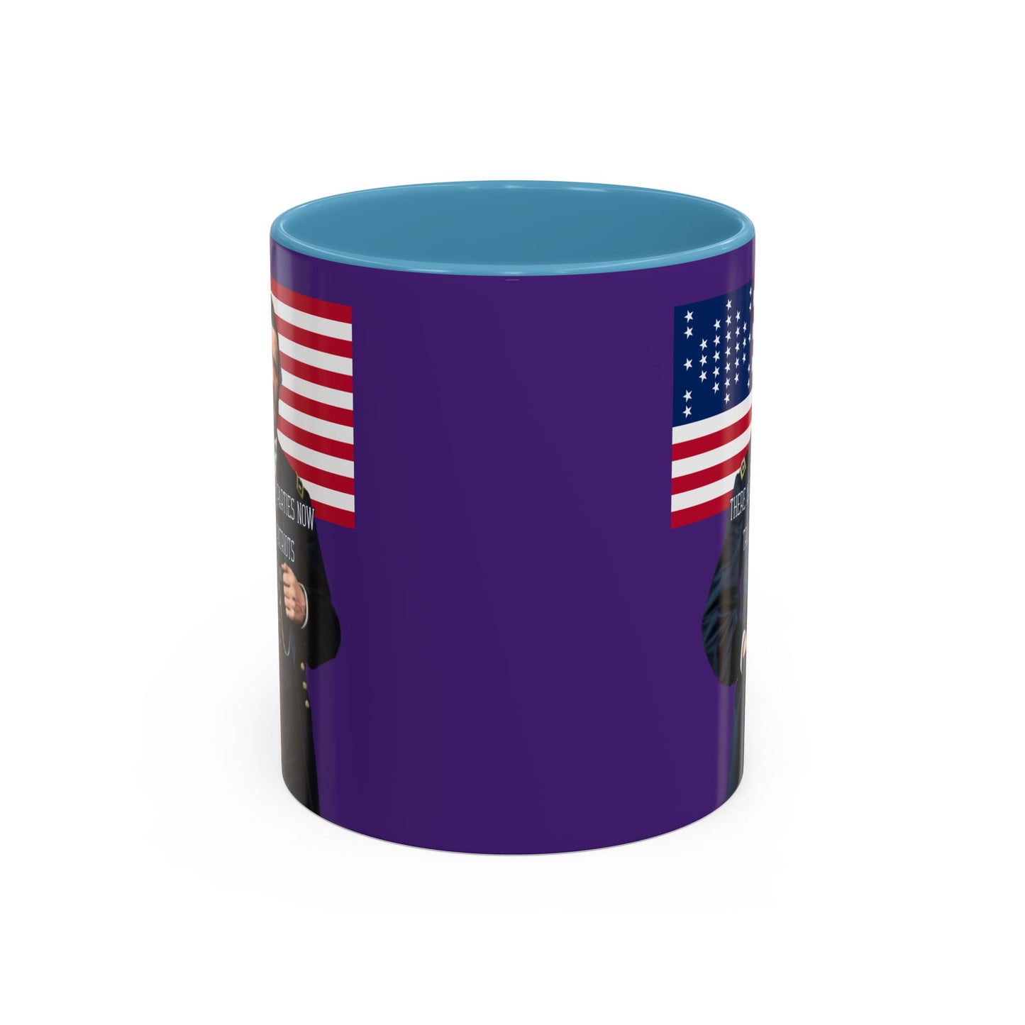 "Traitors and Patriots" Ulysses Grant Dark Purple Accent Mug by theGreenDragonTavern.shop