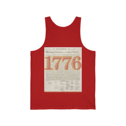Declaration of Independence Unisex Jersey Tank Top by theGreenDragonTavern.shop