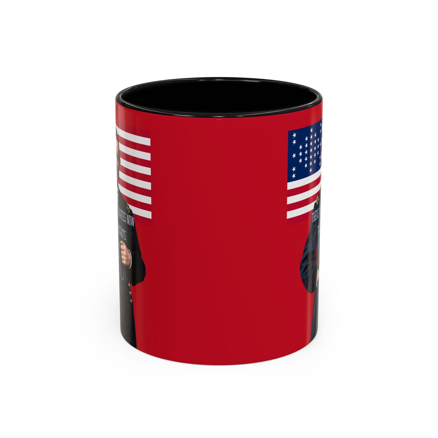 "Traitors and Patriots" Ulysses Grant Red Accent Mug by theGreenDragonTavern.shop