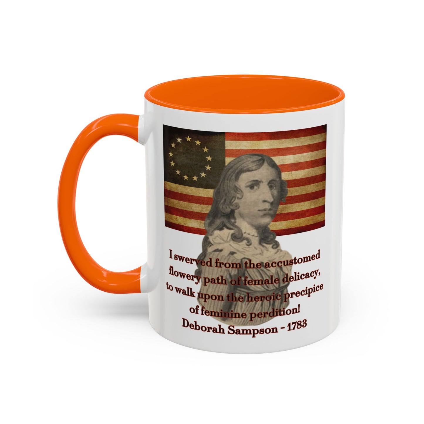 Deborah Sampson, America's Mulan White Accent Mug by theGreenDragonTavern.shop