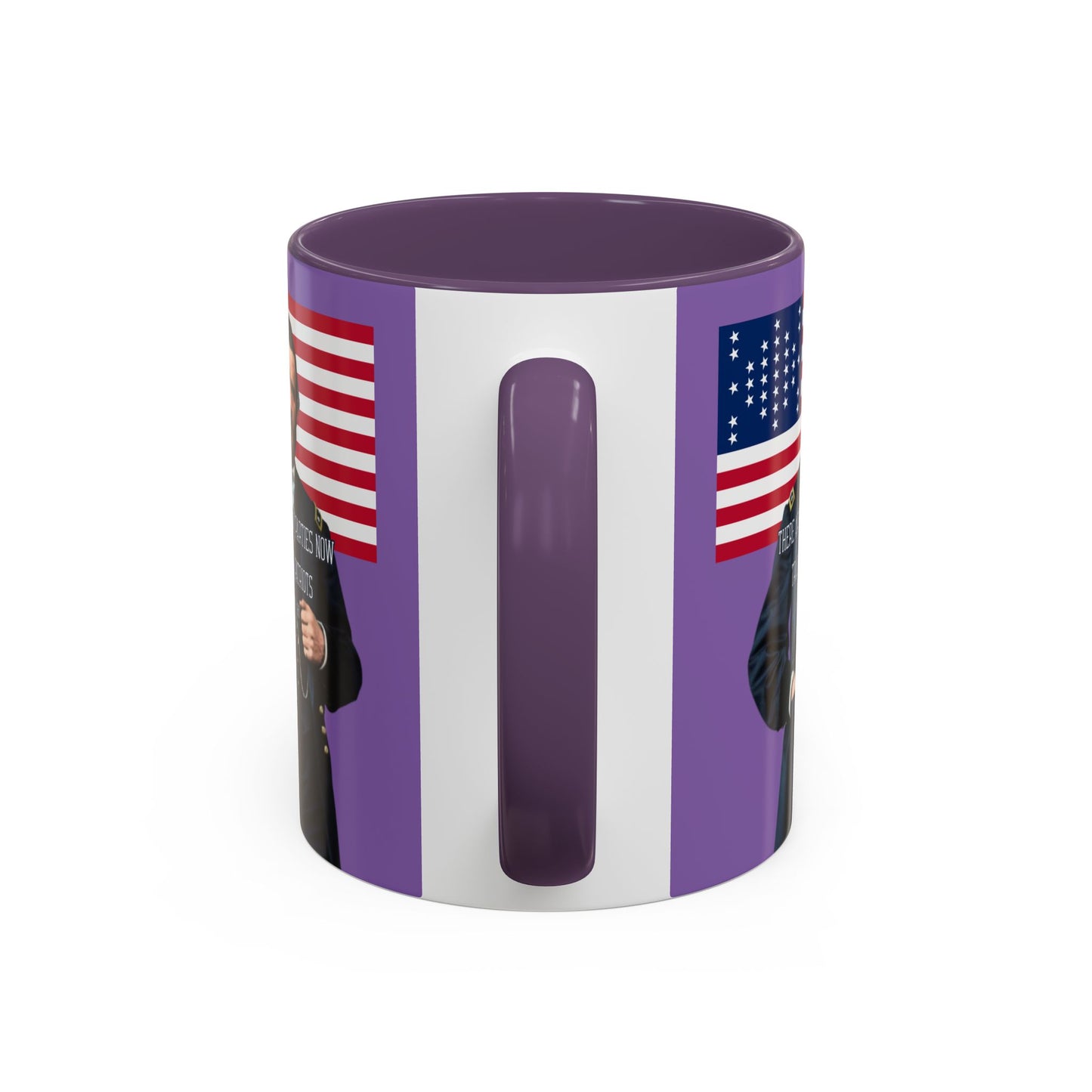 "Traitors and Patriots" Ulysses Grant Light Purple Accent Mug by theGreenDragonTavern.shop
