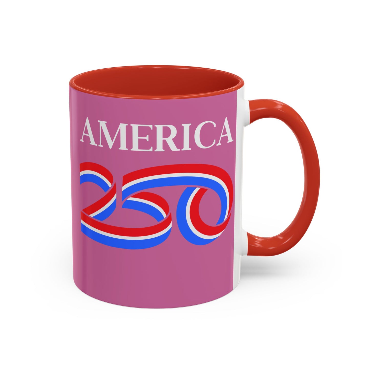 America 250 Pink Accent Mug by theGreenDragonTavern.shop