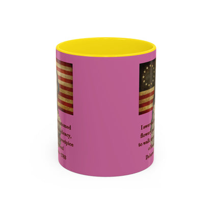 Deborah Sampson, America's Mulan Pink Accent Mug by theGreenDragonTavern.shop