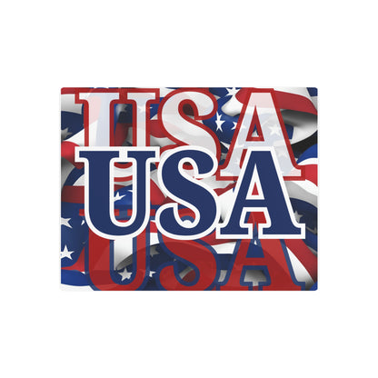 USA! USA! USA Blue Center Metal Art Sign by theGreenDragonTavern.shop