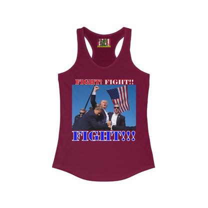 FIGHT! FIGHT!! FIGHT!!! Women's Racerback Tank Top by theGreenDragonTavern.shop