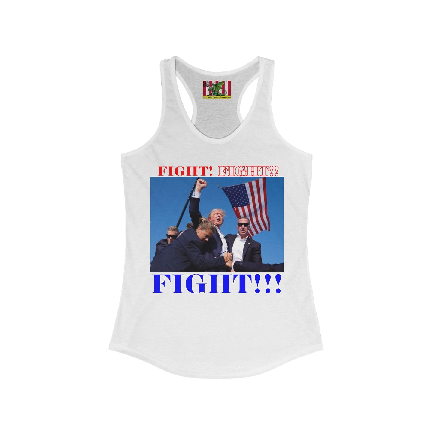 FIGHT! FIGHT!! FIGHT!!! Women's Racerback Tank Top by theGreenDragonTavern.shop