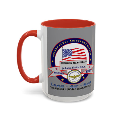 DNASM 2-sided, Founding & Student Art w/WhiteBG Grey Accent Mug by theGreenDragonTavern.shop