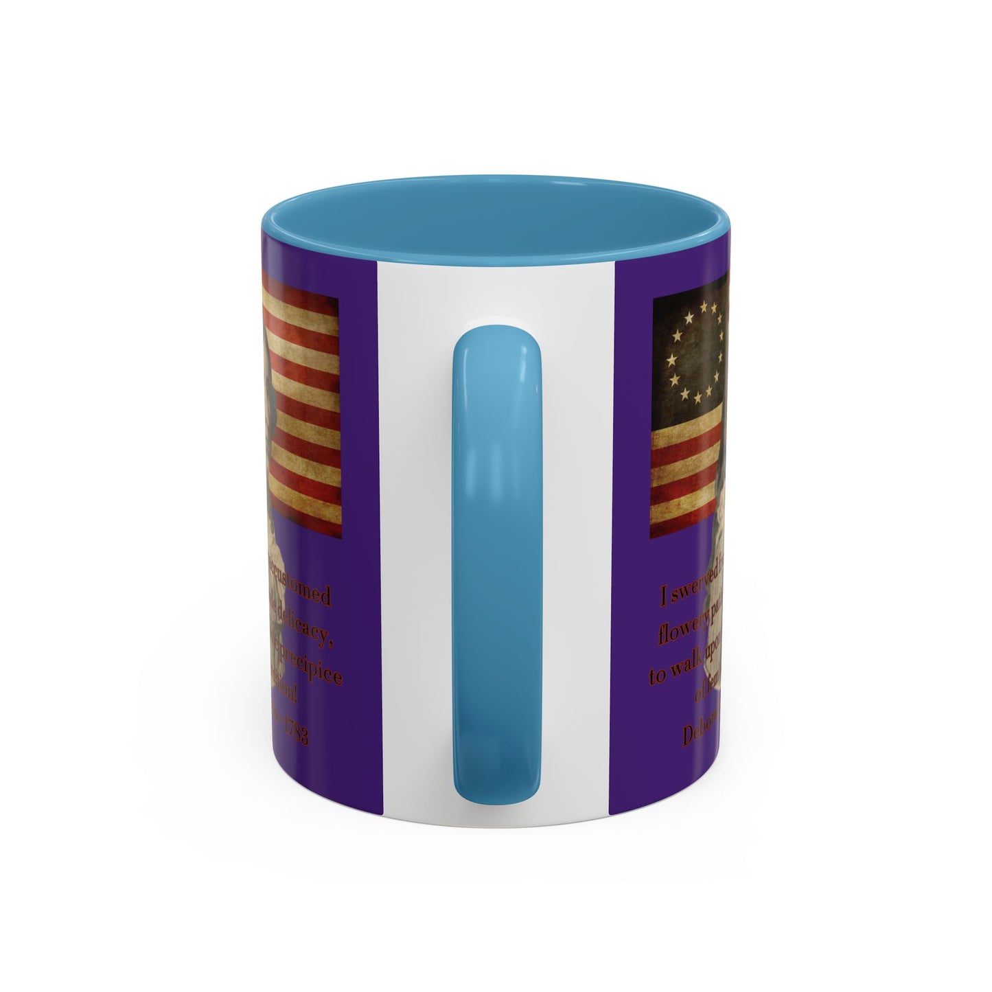 Deborah Sampson, America's Mulan Dark Purple Accent Mug by theGreenDragonTavern.shop