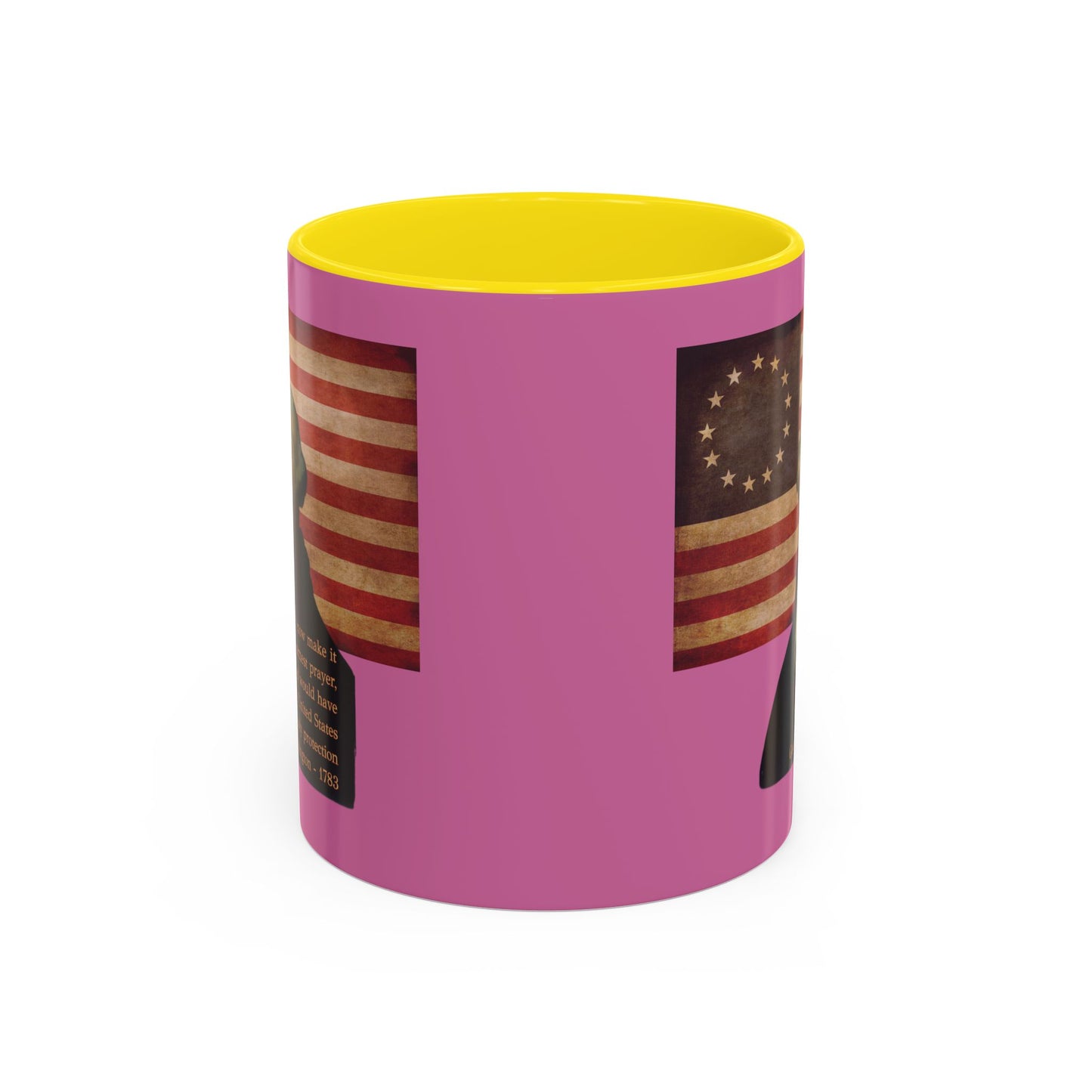 Washington's Earnest Prayer Pink Accent Mug by theGreenDragonTavern.shop