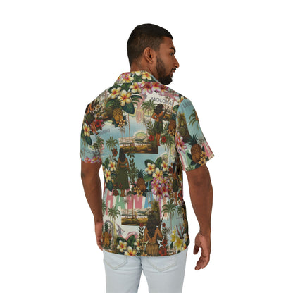 Pineapple Posterior Hawaiian Camp Shirt by theGreenDragonTavern.shop
