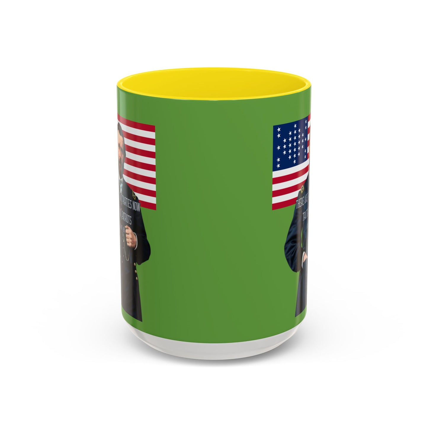"Traitors and Patriots" Ulysses Grant Green Accent Mug by theGreenDragonTavern.shop
