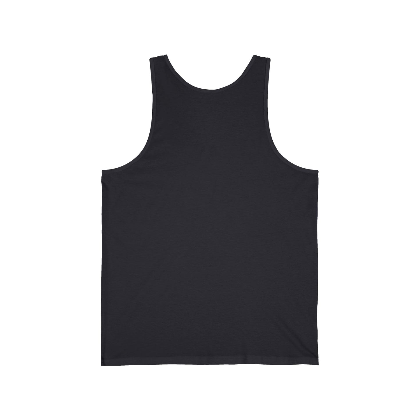 Hula Girl Packin' Heat Unisex Jersey Tank Top by theGreenDragonTavern.shop