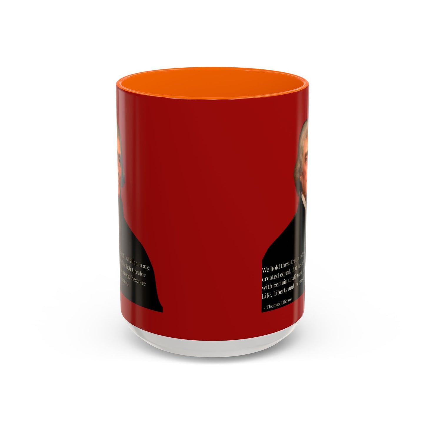 We hold these truths to be self-evident Red Accent Mug by theGreenDragonTavern.shop