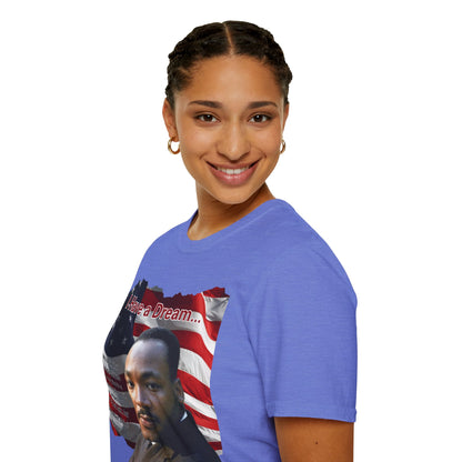 "I Have a Dream" MLKJr Light colors Unisex T-Shirt by theGreenDragonTavern.shop