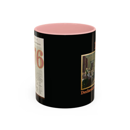 Declaration of Independence Black Accent Mug by theGreenDragonTavern.shop