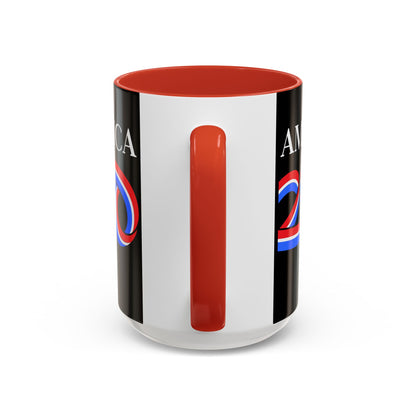 America 250 Black Accent Mug by theGreenDragonTavern.shop