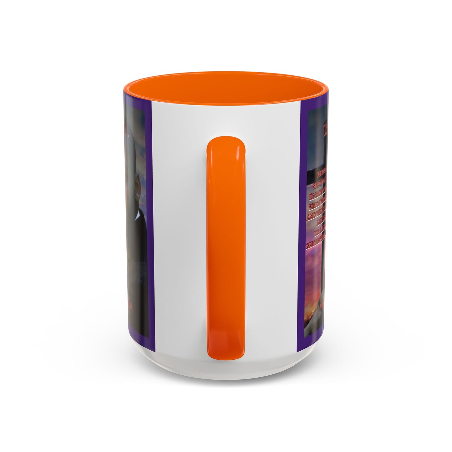 Use Me God, MLK Jr Purple Accent Mug by theGreenDragonTavern.shop