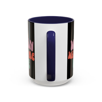 I Am Woman Watch Me Vote Black Accent Mug by theGreenDragonTavern.shop