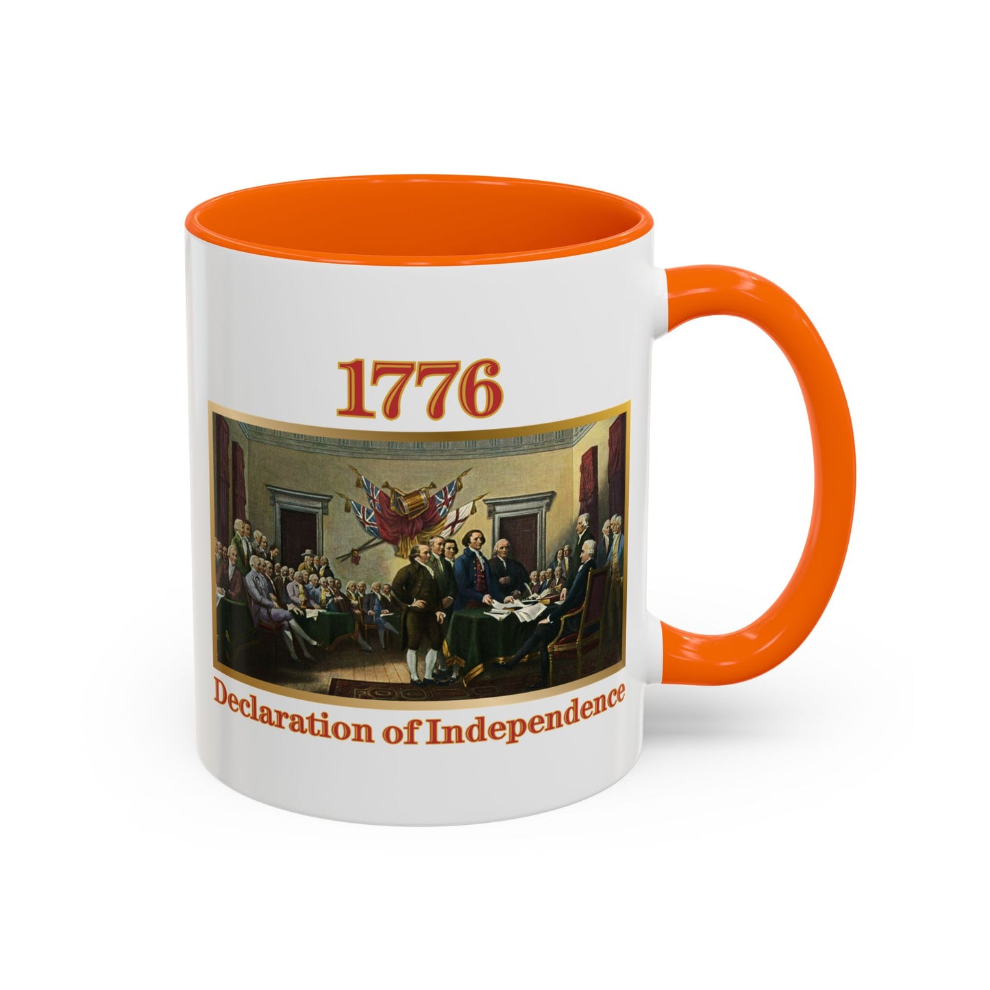 Declaration of Independence White Accent Mug by theGreenDragonTavern.shop