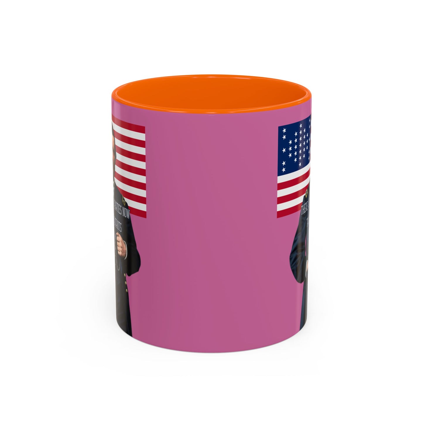 "Traitors and Patriots" Ulysses Grant Pink Accent Mug by theGreenDragonTavern.shop