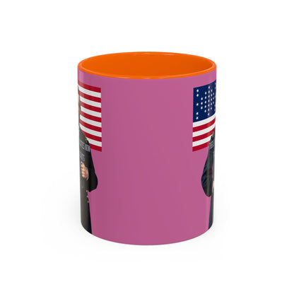 "Traitors and Patriots" Ulysses Grant Pink Accent Mug by theGreenDragonTavern.shop