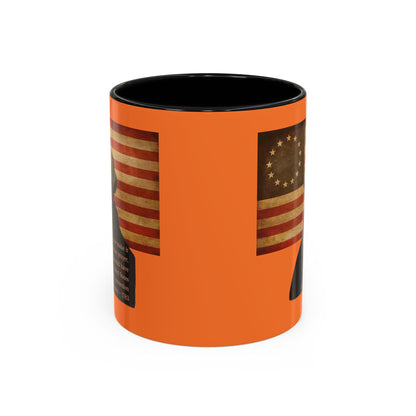 Washington's Earnest Prayer Orange Accent Mug by theGreenDragonTavern.shop